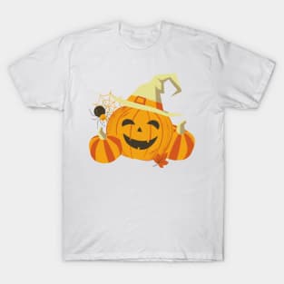 Halloween pumpkin with hat T-Shirt